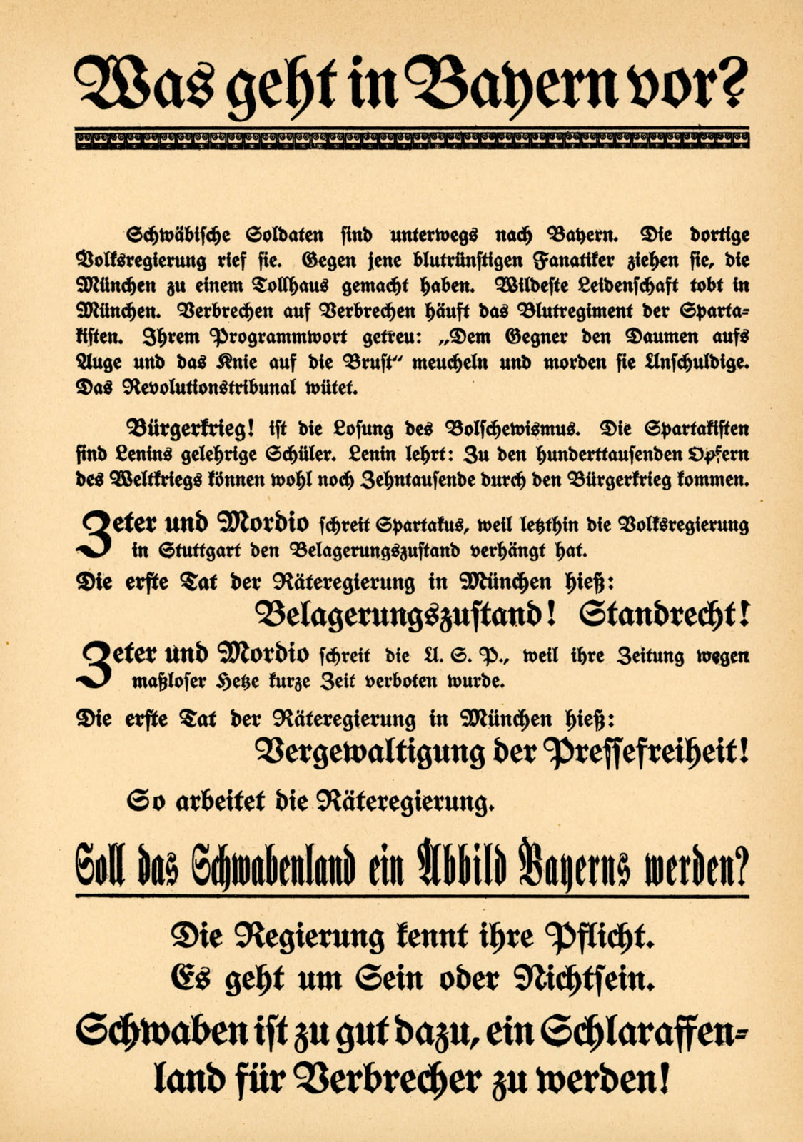 Was geht in Bayern vor?