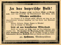  – An das bayerische Volk