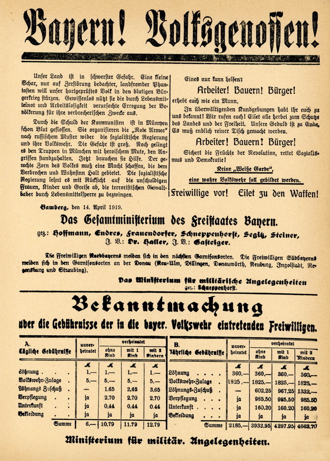 Bayern! Volksgenossen!