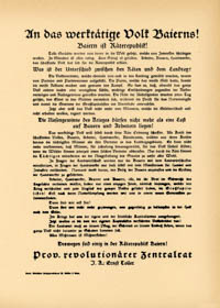  – An das werktätige Volk Bayerns!