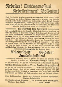  – Arbeiter! Volksgenossen! Arbeiterinnen! Soldaten!