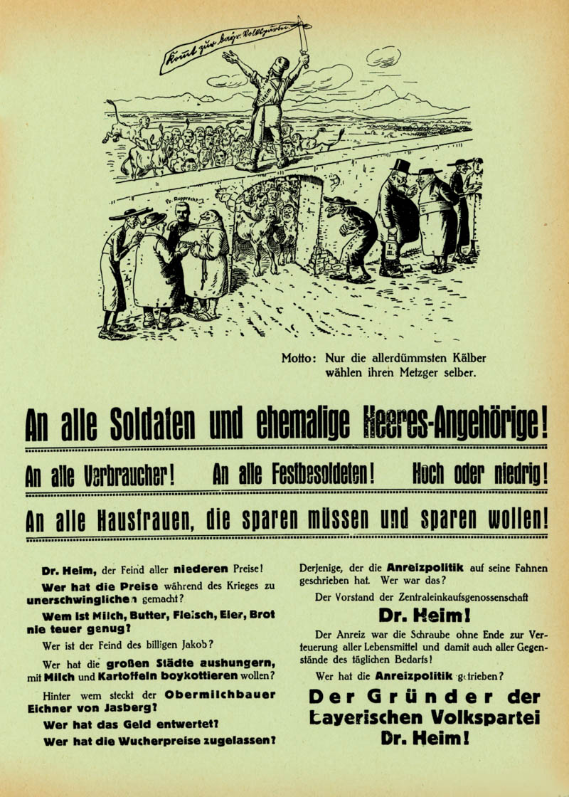 An alle Soldaten und ehemalige Heeres-Angehörige!