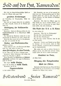 Seit auf der Hut, Kameraden!