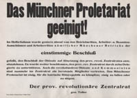 Das Münchner Proletariat geeinigt!