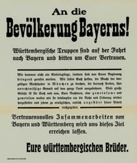  – An die Bevölkerung Bayerns