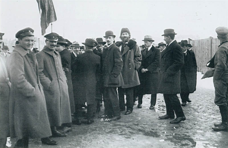 Gustav Landauer und Erich Mühsam als Teilnehmer der Rätedemonstration