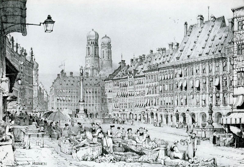 Marienplatz mit Blick in die Kaufinger Straße