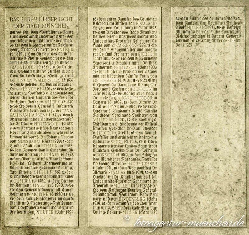 Gedenktafel Ehrenbürger