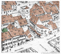 Steinlein Gustav – Das innere Sendlinger Tor (Außenseite)