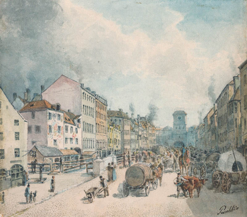 Das Tal zur Zeit des Bestandes der Hochbrücke