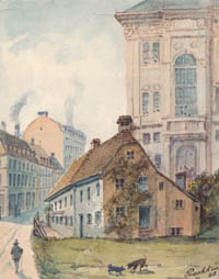 Puschkin Joseph – Das Stufflerbad an der Südseite des Schulhauses an der Blumenstraße