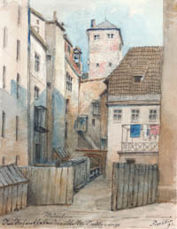 Puschkin Joseph – Partie im Rosental mit der Rückseite des Ruffinihauses 