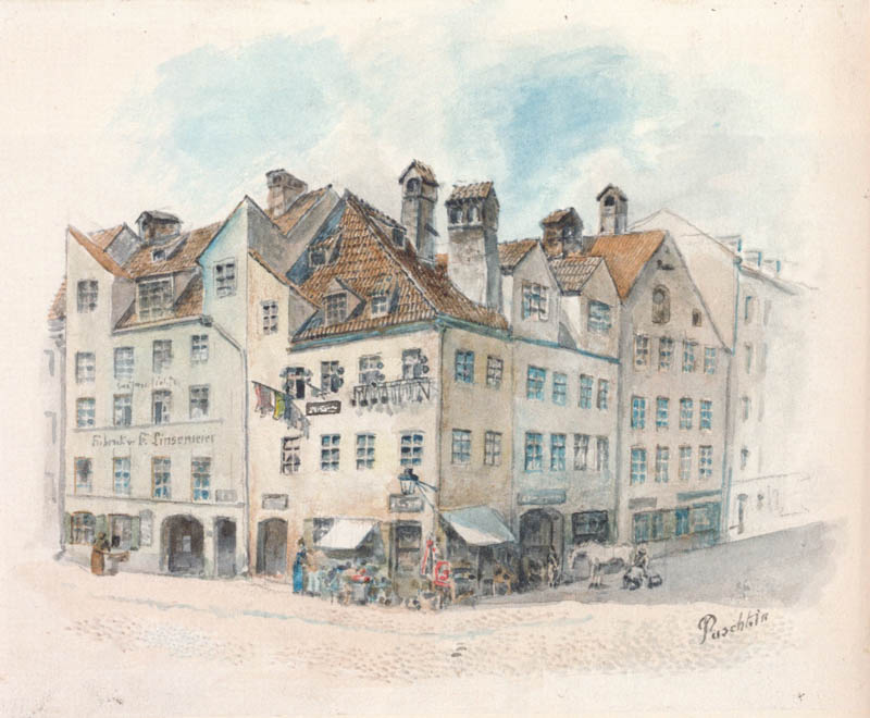 Das südöstliche Eck des Sebastiansplatzes