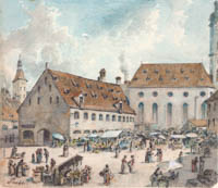Puschkin Joseph – Der Viktualienmarkt mit der HI. Geist-Kirche
