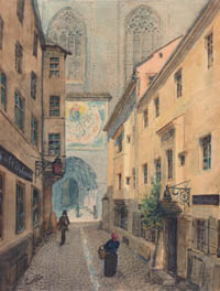 Puschkin Joseph – Das Mazarigäßl zwischen Kaufingergasse und Frauenplatz