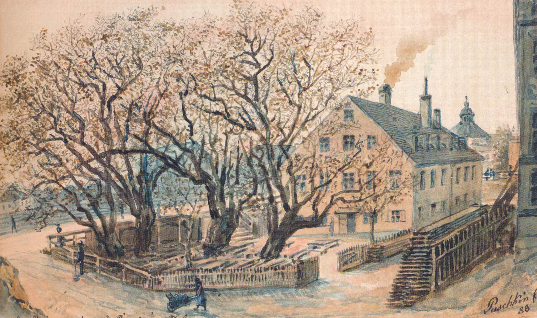 Das Gasthaus »zum Geiergarten« an der Kapuzinerstraße