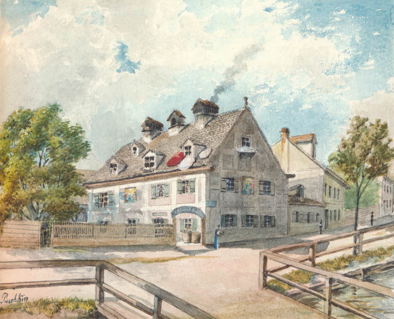 Der alte Floßwirt an der Mühlstraße