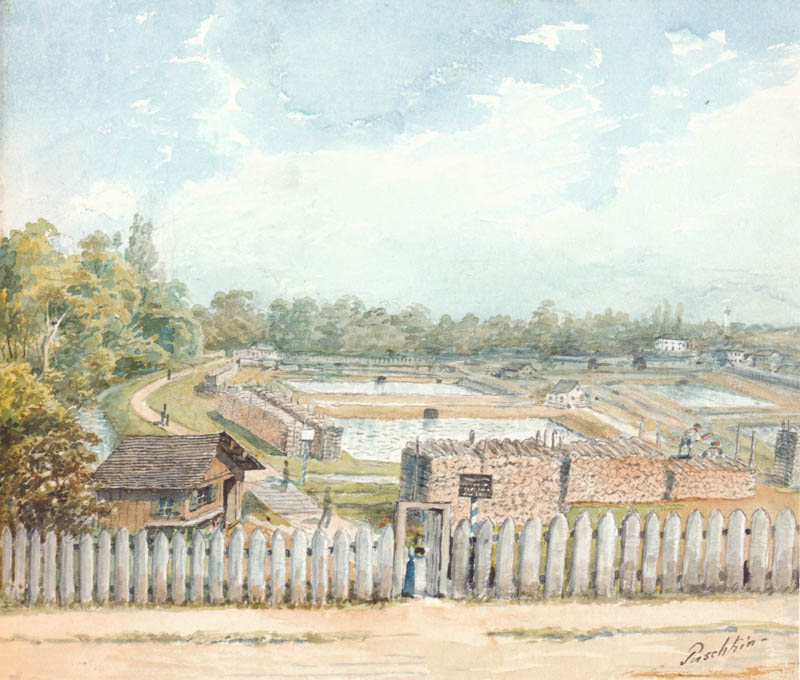 Der ehemalige Holzgarten