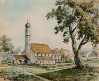 Puschkin Joseph – Die St. Nikolauskapelle beim Leprosenhaus Schwabing