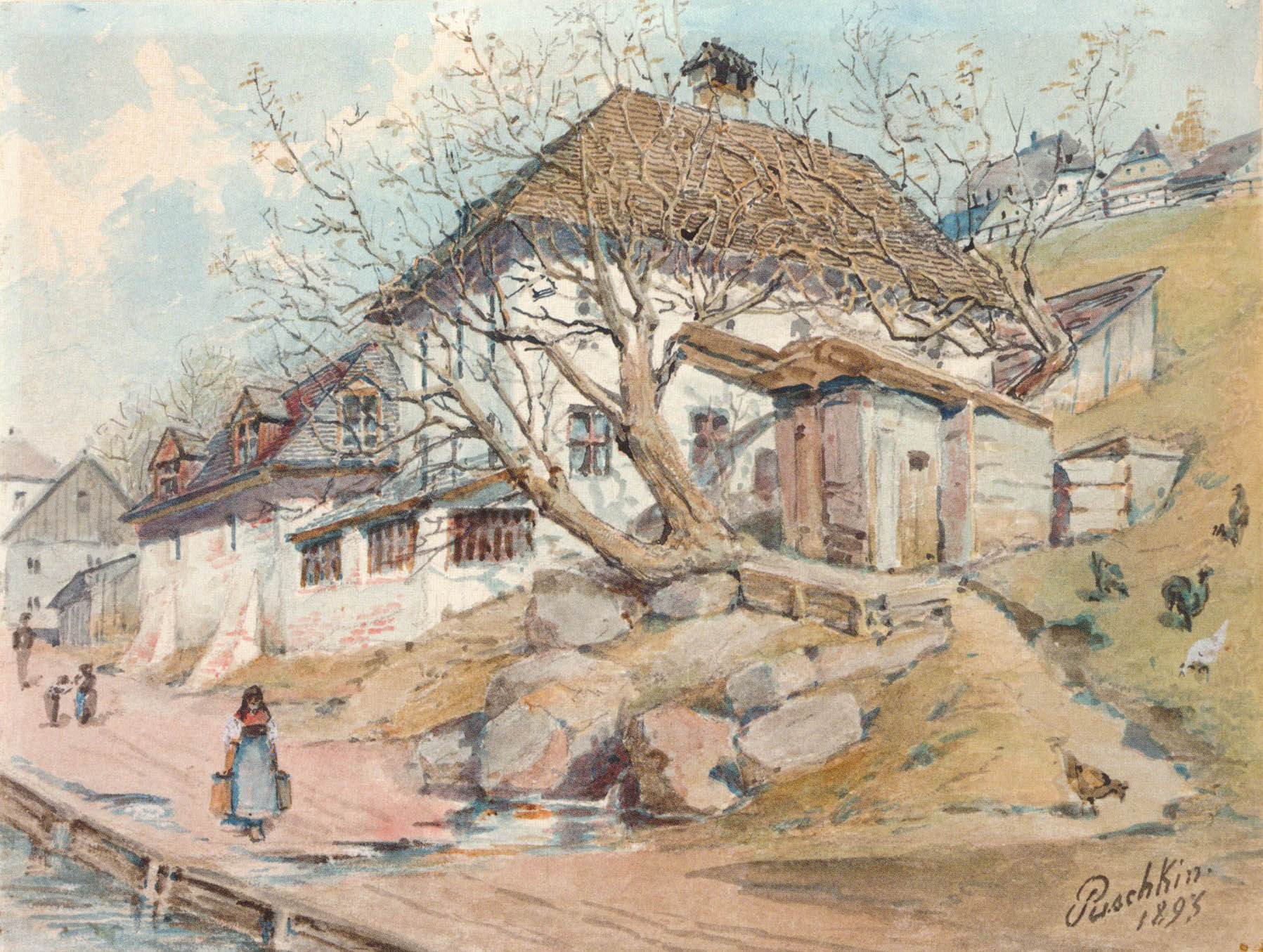 Partie an der äußeren Lohe in Giesing