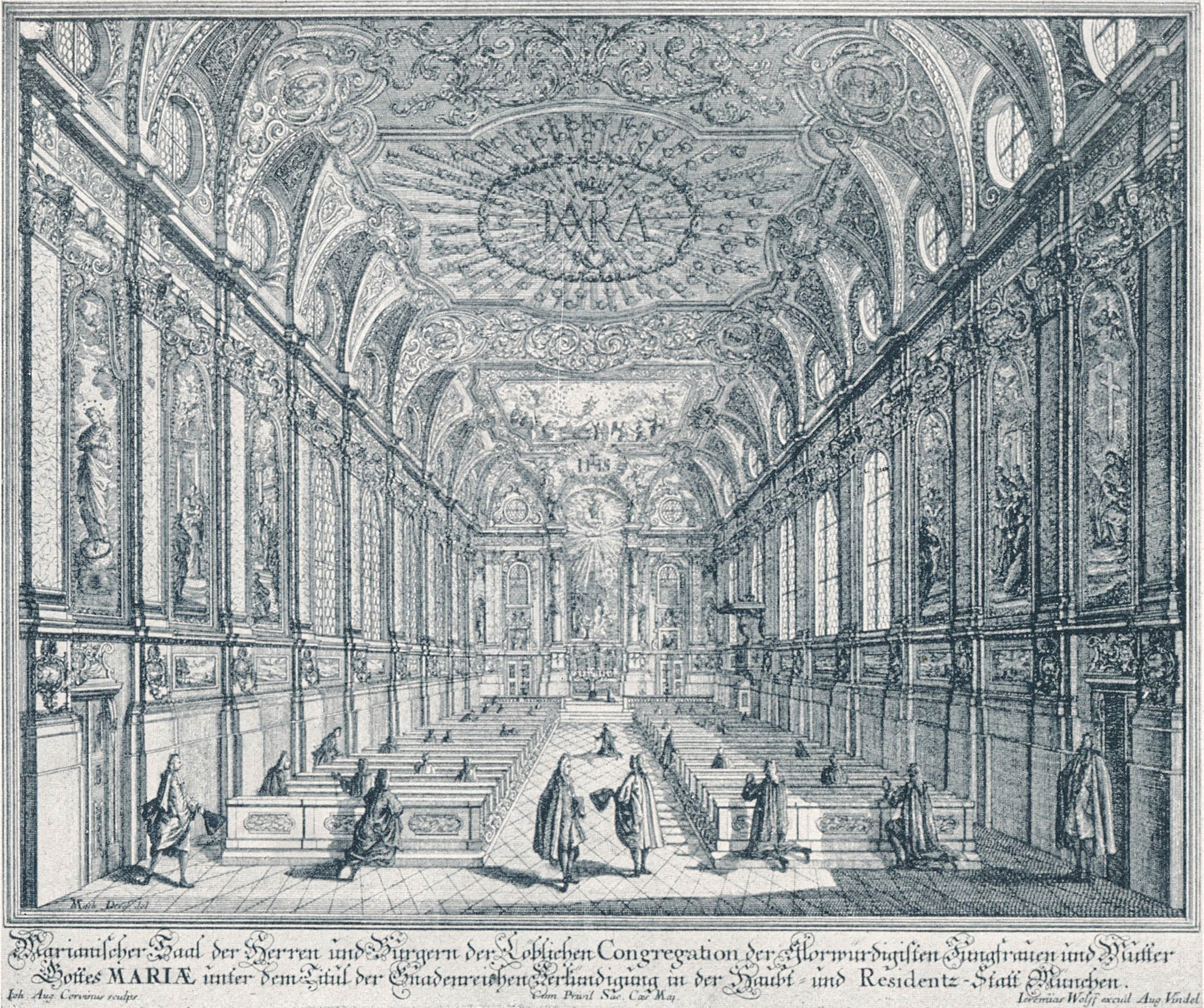 Innenansicht des Bürgersaales zu München