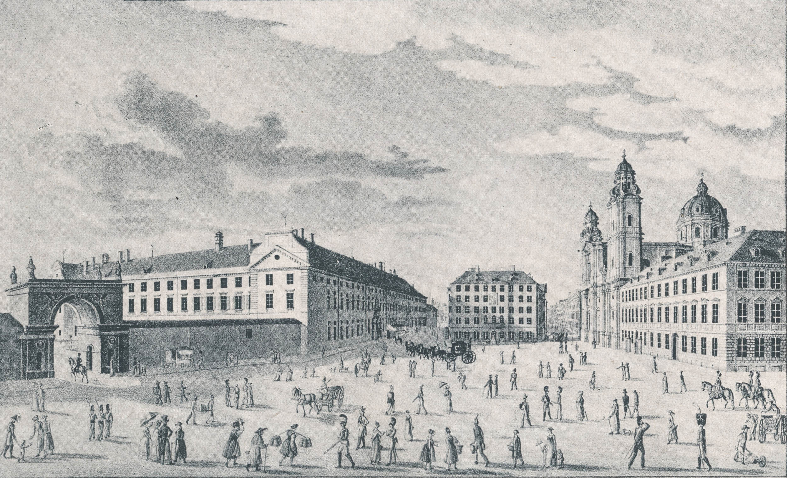 Der freie Platz an Stelle des abgebrochenen Schwabinger-Tores