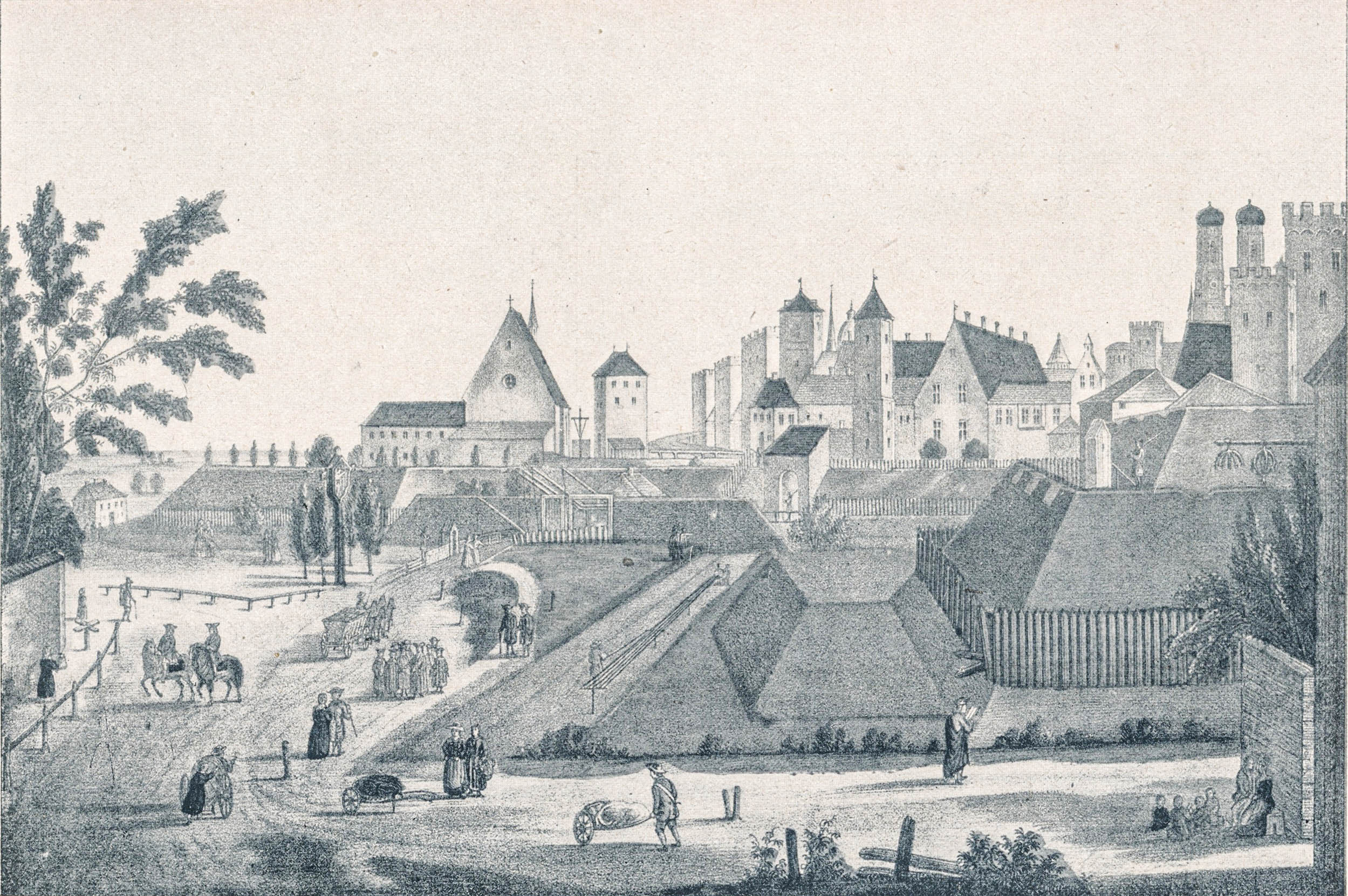 Vor dem Karlstor in München