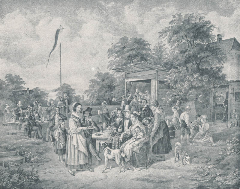 Münchner Wirtsgarten 1835