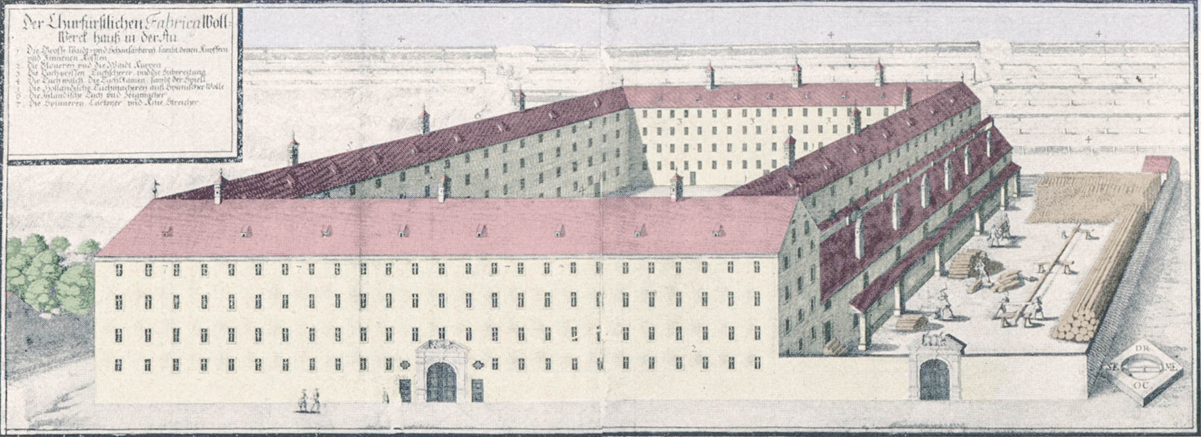 Der churfürstl.Fabrica-Woll-Werk in der Au