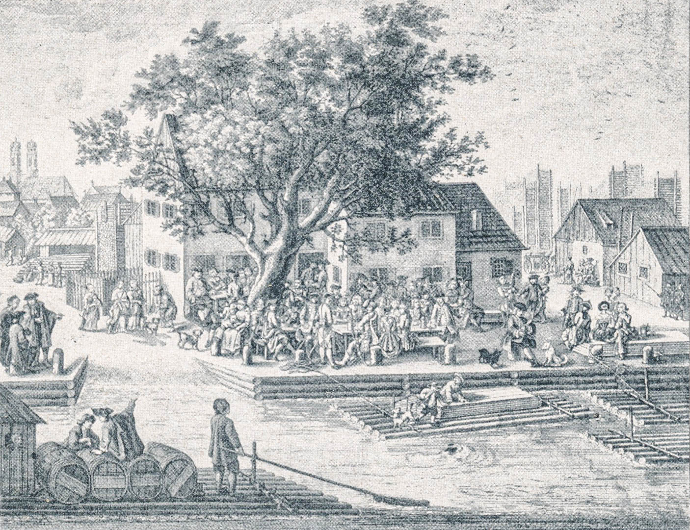 Der „grüne Baum“ in München 1767      
