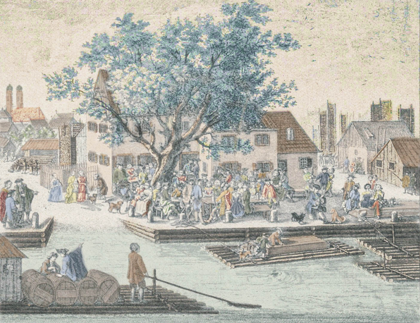 Der „grüne Baum“ in München 1767      