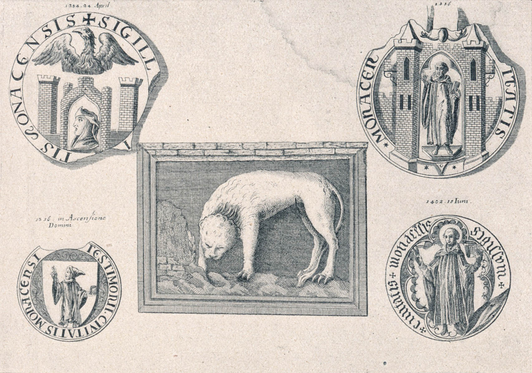 Das Löwenrelief im Tal - Die 4 alten Stadtsiegel Münchens