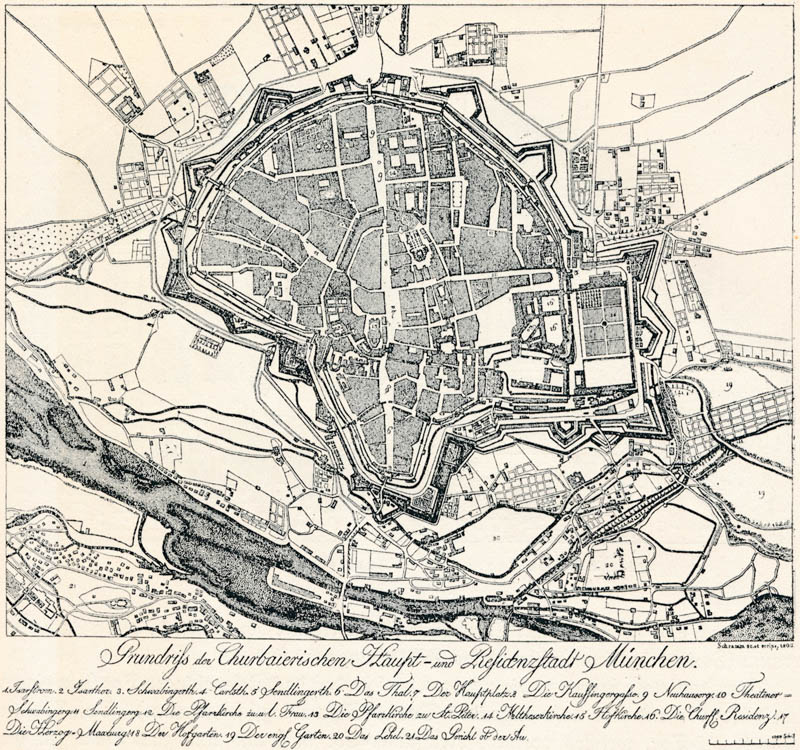 Grundriss der Churbaierischen Haupt- und Residenzstadt