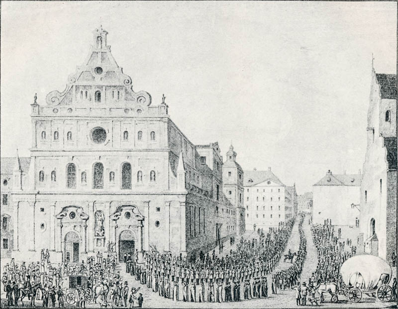 Zug zur Michaelskirche zur Eröffnung der Ludwig-Maximilians-Unisiversität