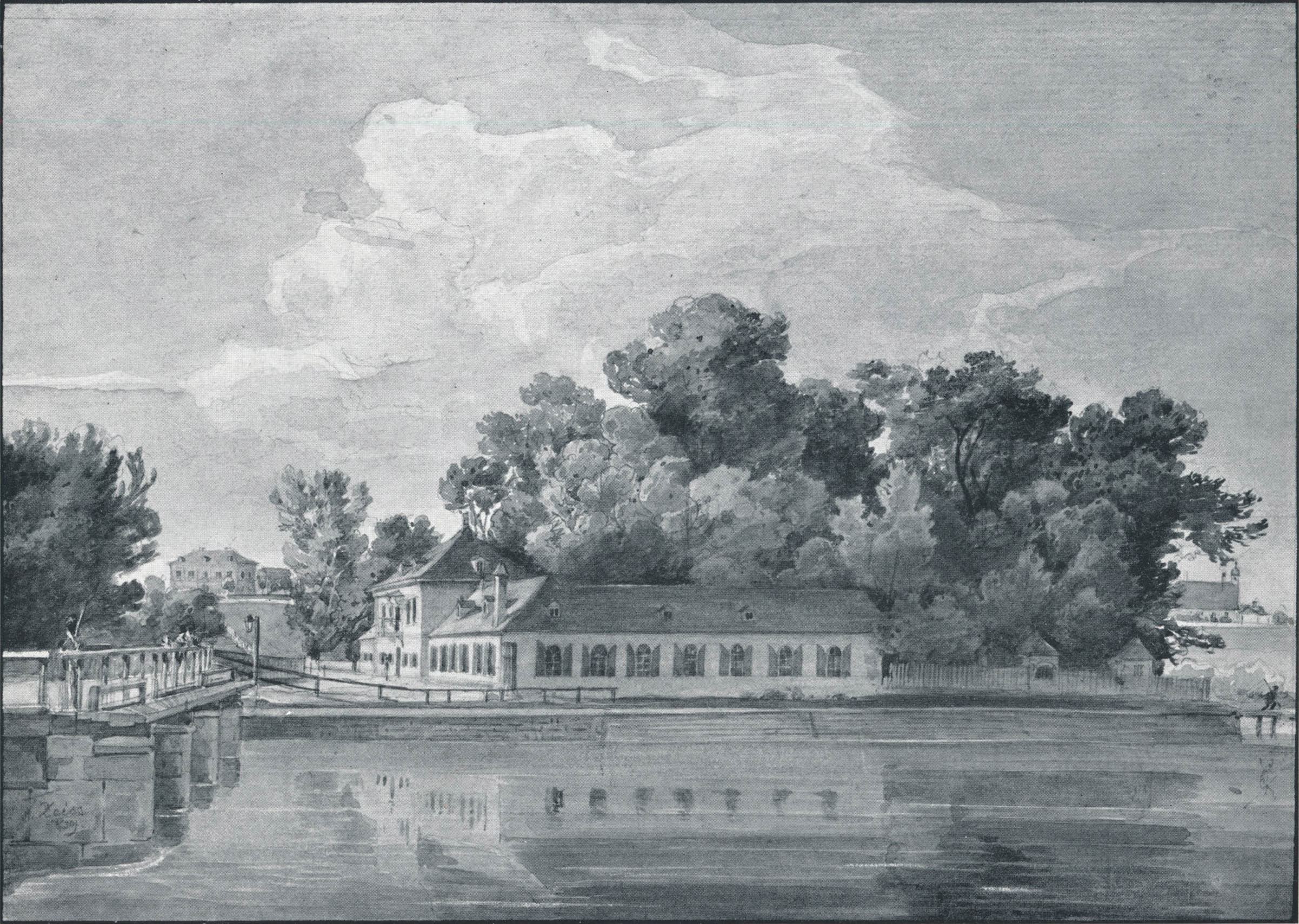 Gaststätte auf der Praterinsel