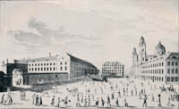Kraus Gustav – Blick in die Residenz- und Theatinerstraße vom Odeonsplatz