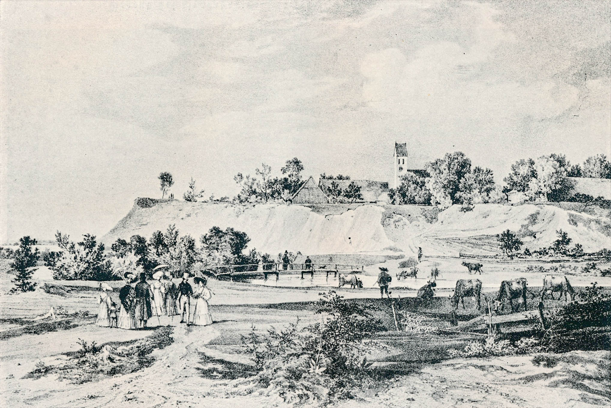 Blick auf Föhring von München