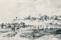 Lebschée Carl August – Blick auf Föhring von München