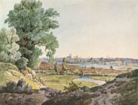 Scheuchzer Wilhelm – Blick von Oberföhring gegen München