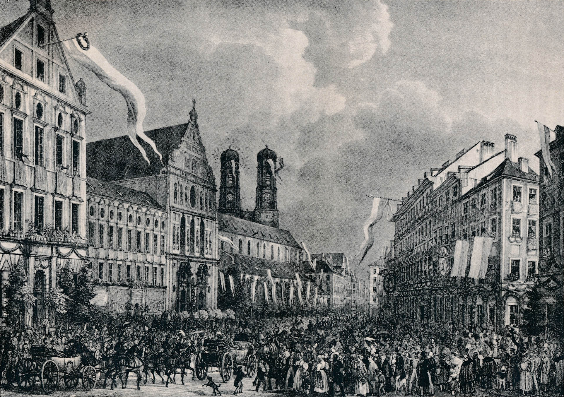 Feierlicher Empfang König Ludwigs I. bei seiner Rückkehr aus Griechenland am 14.