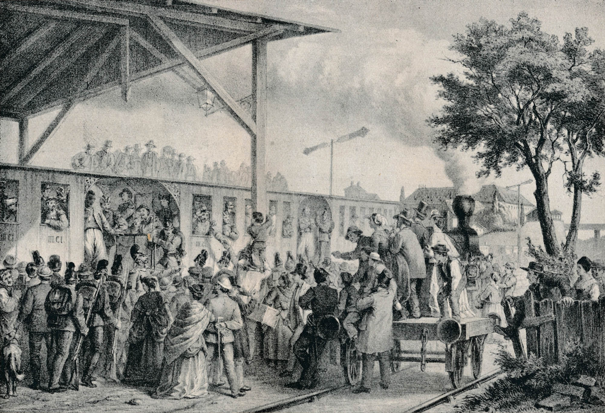 Ankunft der ersten gefangenen Franzosen