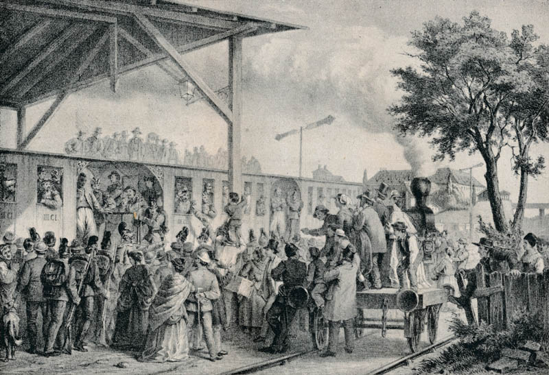 Ankunft der ersten gefangenen Franzosen