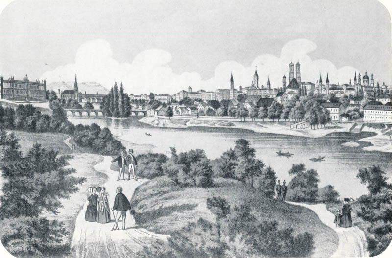 Stadtansicht von Bogenhausen aus