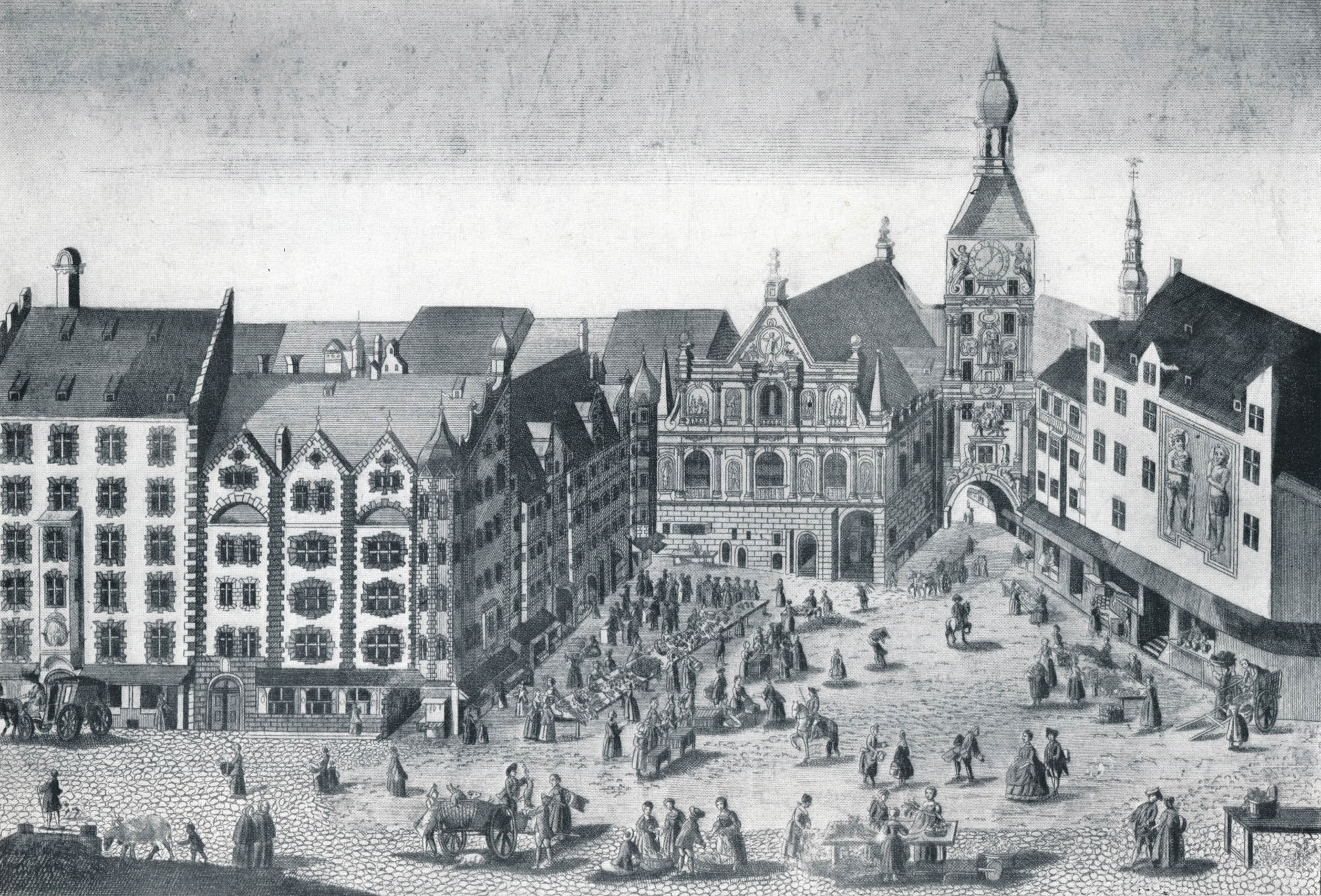 Westseite des alten Rathauses