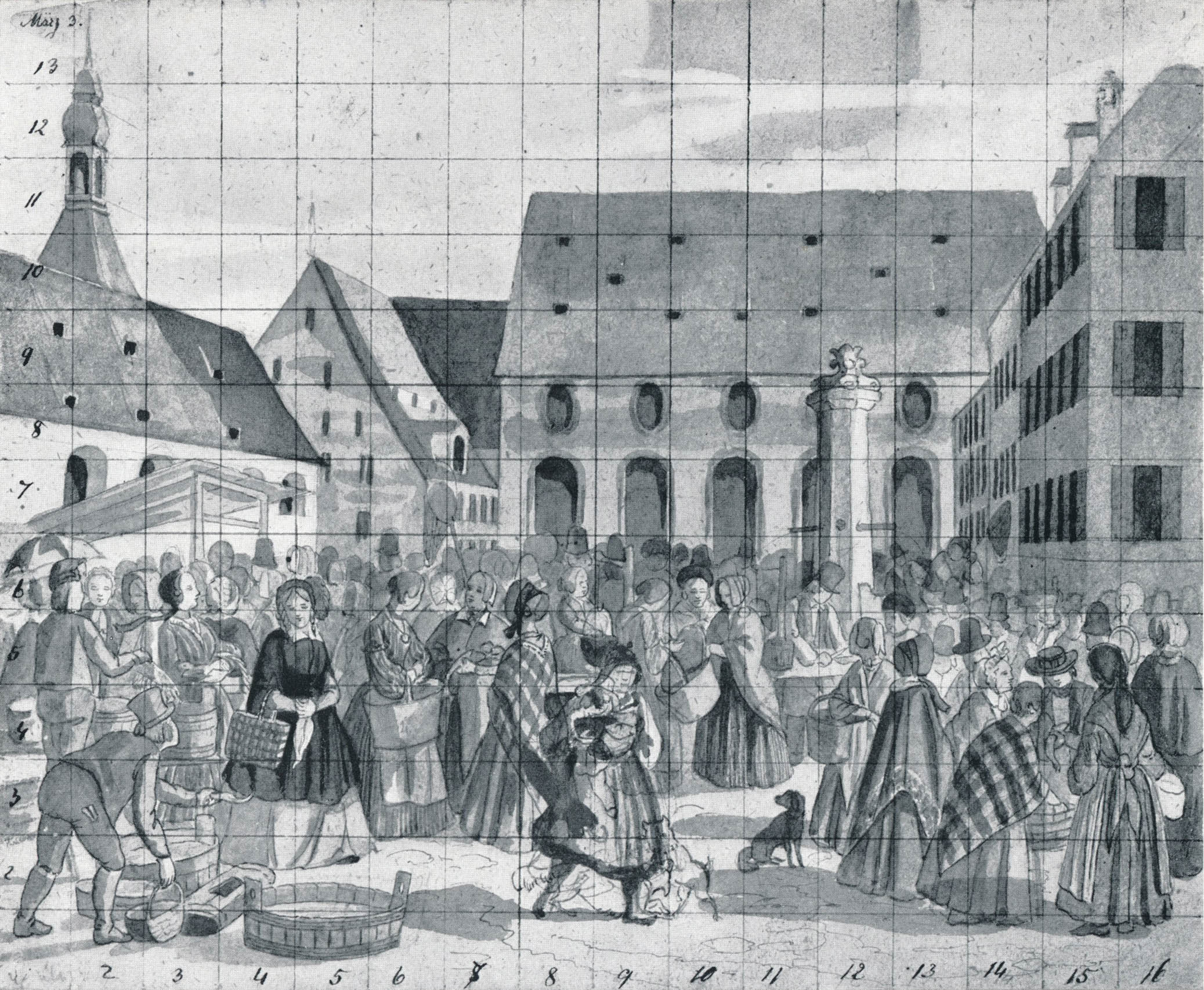 Fischmarkt bei der Heiliggeistkirche
