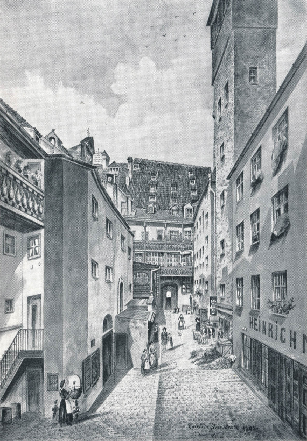 Hof des ehemaligen Pötschnerhauses