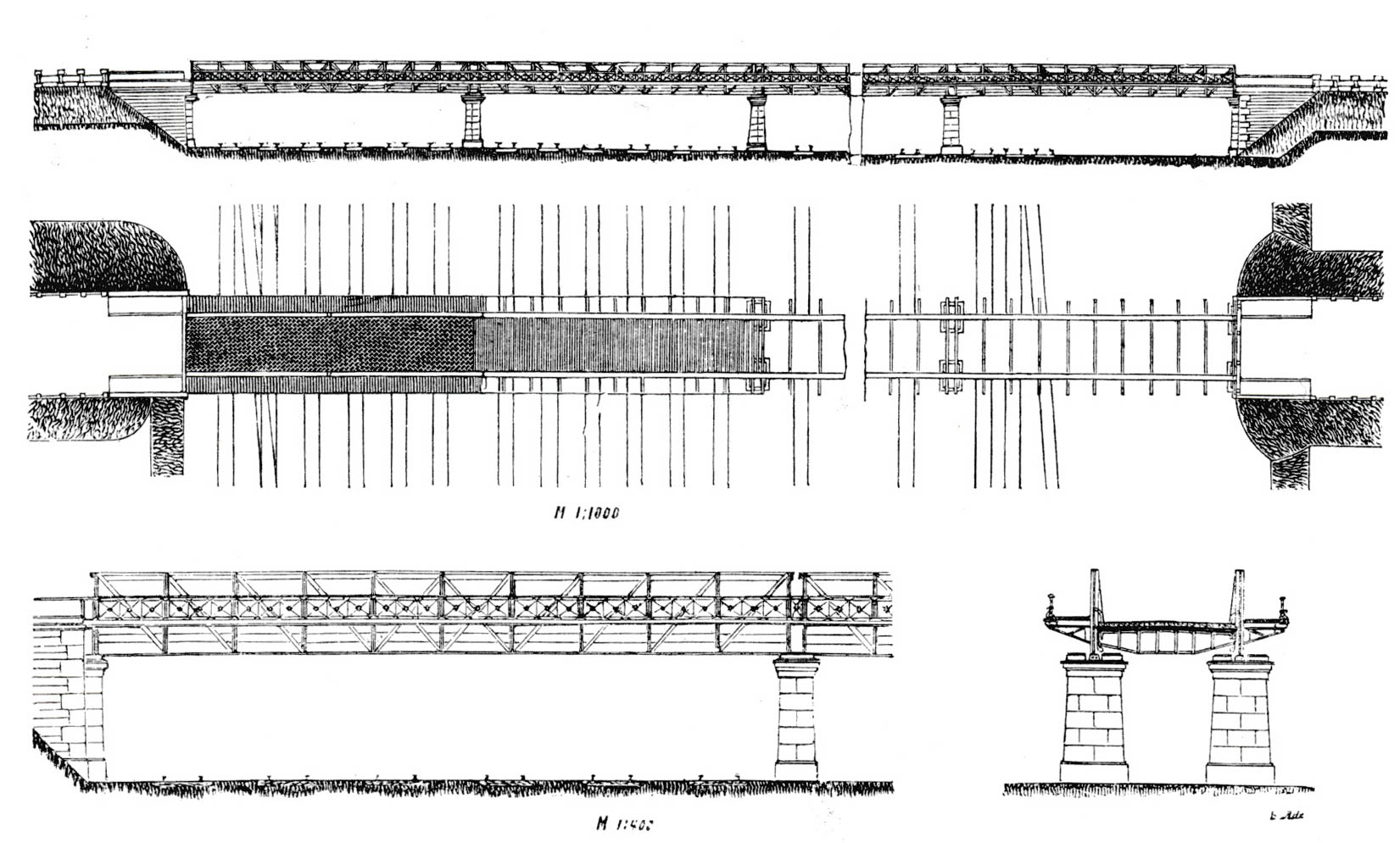 Strassenbrücke im Staatsbahnhofe