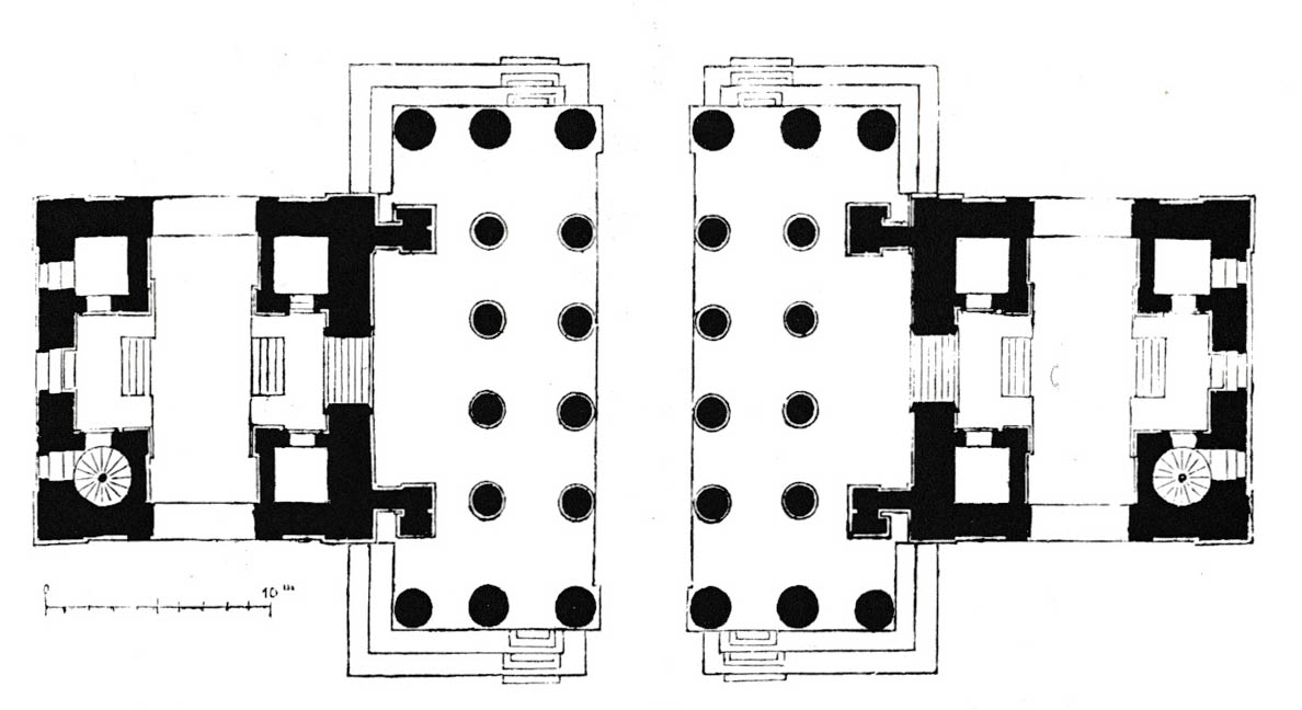 Die Propyläen. Grundriss