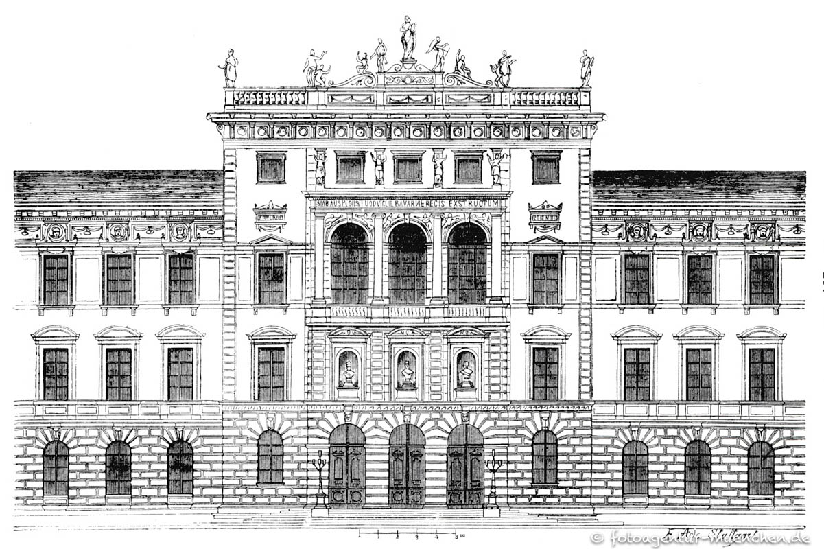 Ehem. Technische Hochschule – Arcisstraße  – Neureuthers Gottfried von, Thiersch Friedrich von