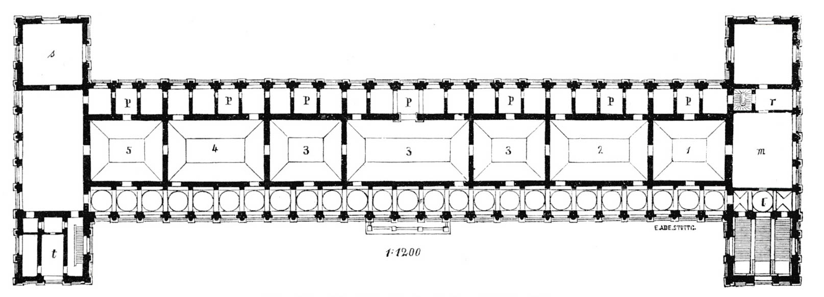 Die alte Pinakothek. Grundriss